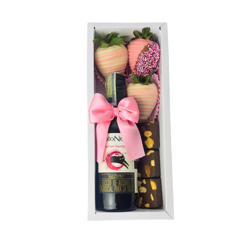 Fresas con Chocolate y Vino Piccolo