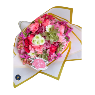 Ramo de Flores Surtidas con Suculentas