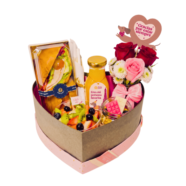Desayuno Sorpresa Amor Bonito con Rosas